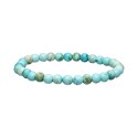 Bracelet de turquoise péruvienne 6mm
