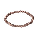 4mm Silver Plated Lava Bracelet