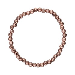 Bracciale in Lava con Bagno di Rame 4mm