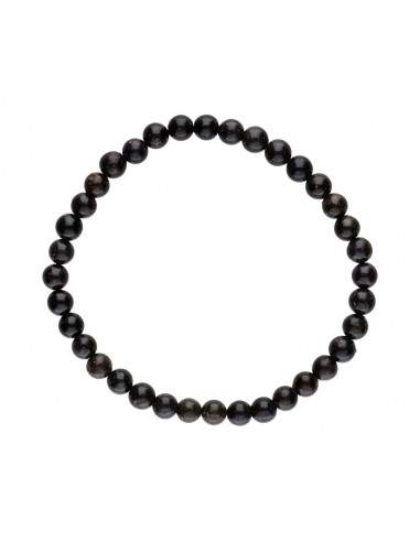 Pulsera de Ópalo Negro Calidad A 5mm