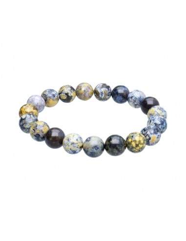 Pulsera di Diaspro Oceano Blu 10mm