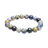 Bracciale in Giada Oceano Blu 10mm
