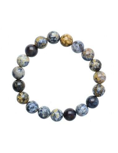 Pulsera di Diaspro Oceano Blu 10mm