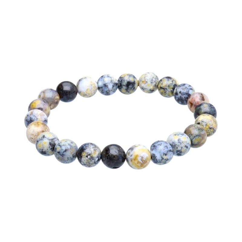 Bracciale in Giada Oceano Blu 8mm