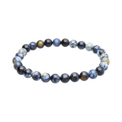 Bracciale in Giada Oceano Blu 6mm