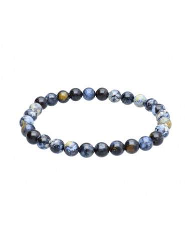 Bracciale in diaspro Oceano Blu 6mm