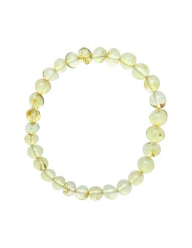 Pulsera de Ámbar Claro 6 - 8mm