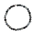 Pulsera Infantil de Cuarzo Turmalinado 4mm