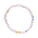 Pulsera Infantil de Aguamarina y Morganita 4mm