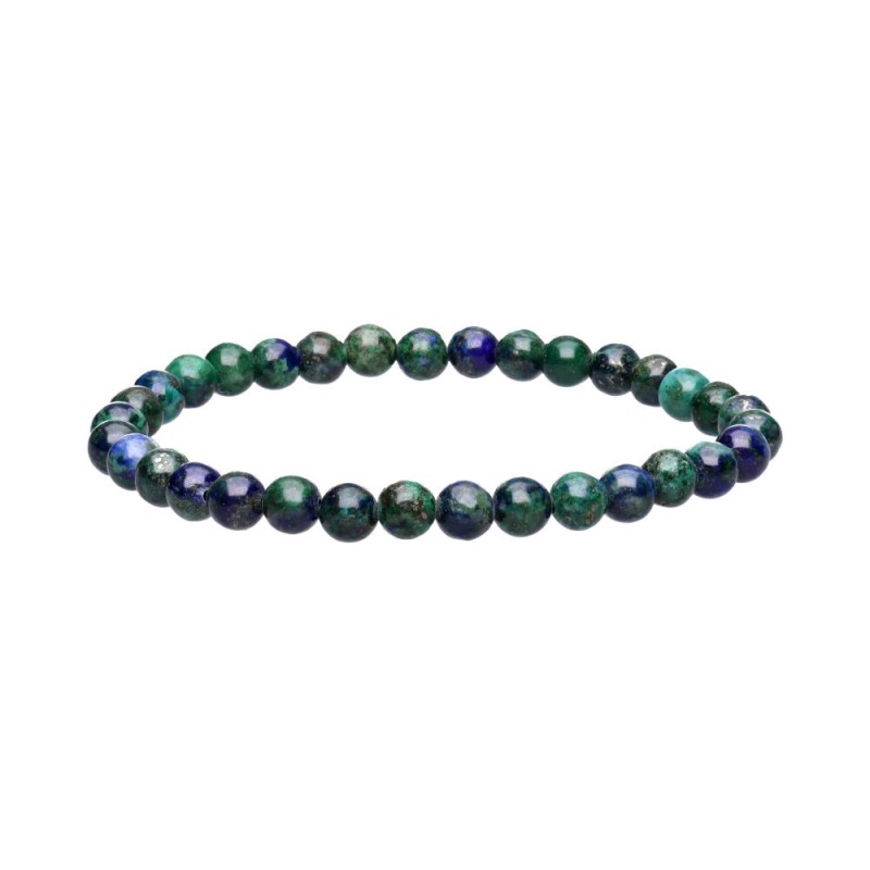 Bracciale Infantile in Azurite con Malachite 4mm