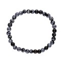 Obsidiana Infantil Pulseira Nevada 4mm