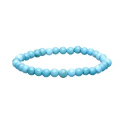 Bracciale Infantile in Howlite Blu 4mm