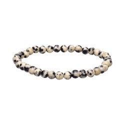 Bracciale Infantile in Giada Dalmanita o Dalmata 4mm