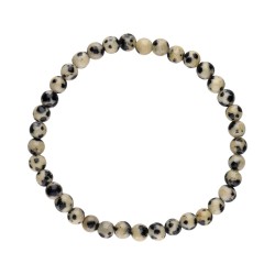 Bracciale Infantile in Giada Dalmanita o Dalmata 4mm