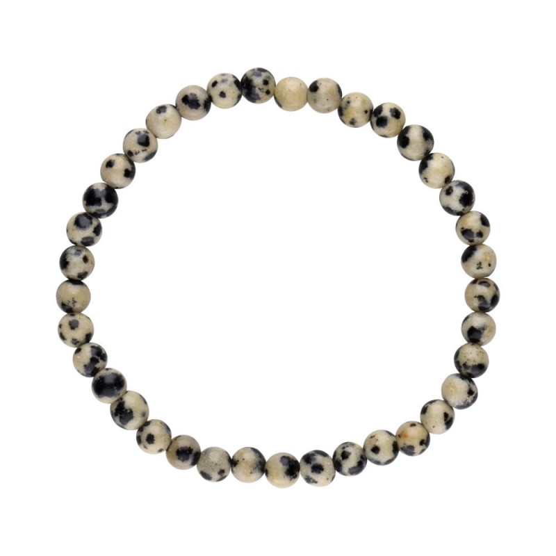 Bracciale Infantile in Giada Dalmanita o Dalmata 4mm