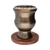 Incensario Grande de Rejilla en Bronce Envejecido (CHB-18)