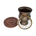Incensiere Grande a Rete in Bronzo Invecchiato (CHB-18)
