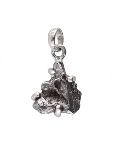 Ciondolo Meteorite Ferroso in Argento...