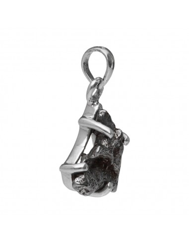 Ciondolo Meteorite Ferroso in Argento...