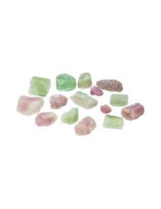 Tourmaline rose et verte brute