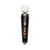 Shungite e Quartz Channeling Rod com Chakras em Sterling Silver 925