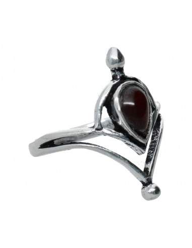 Anillo en Baño de Plata con Mineral...