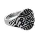 Bague plaquée argent -A12-