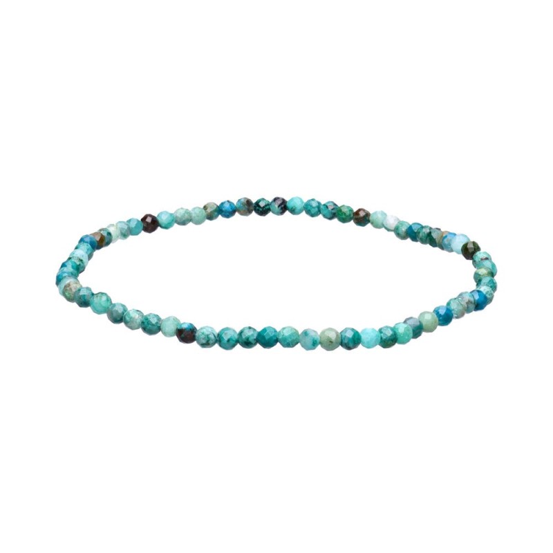 Bracciale Facettato in Crisocola 3mm