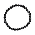 Bracelet de Tourmaline noire à facettes 6mm