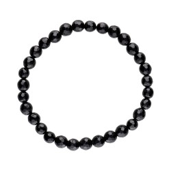 Bracciale Faccettato in Tormalina Nera 6mm