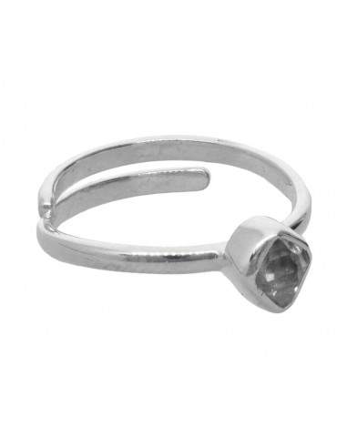Anello di quarzo Herkimer regolabile...