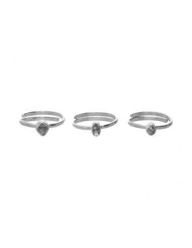 Anello di quarzo Herkimer regolabile...