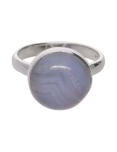 Anillo Círculo de Calcedonia Mediano...