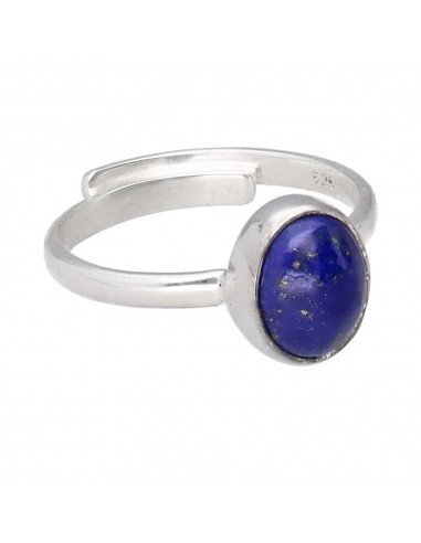 Anillo Óvalo de Lapislázuli Pequeño...