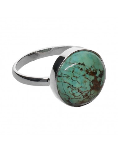 Bague circulaire en turquoise moyenne...