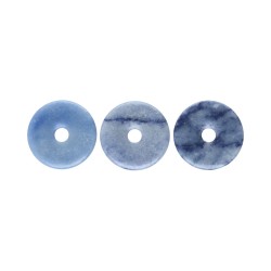 Donut de quartzo azul médio