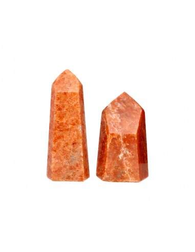 Punte lucidate di calcite arancione...