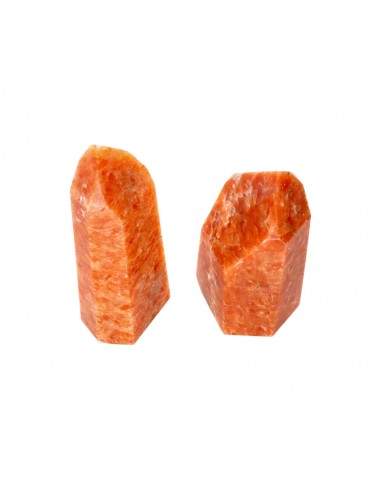 Punte lucidate di calcite arancione...