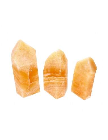 Punte lucidate di calcite gialla