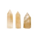 Pointes de Calcite miel polies