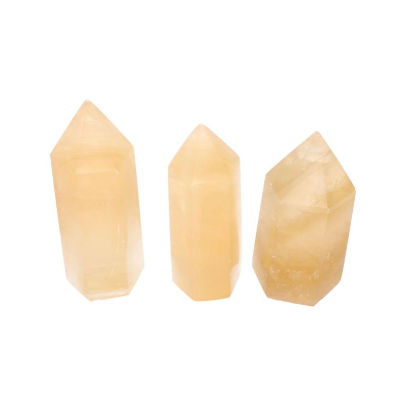 Punte Lucide di Calcite Miele