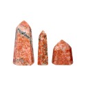 Orange Calcite Polished Points A Quality A