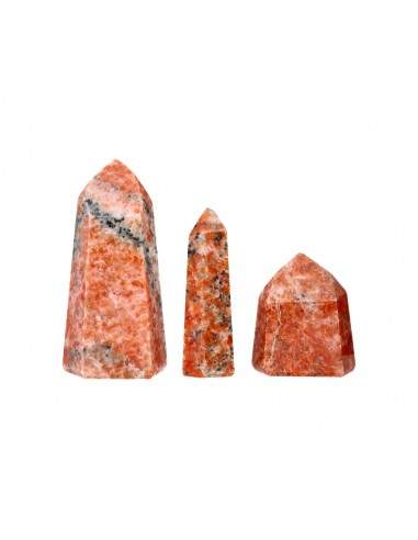 Punte lucidate di calcite arancione...