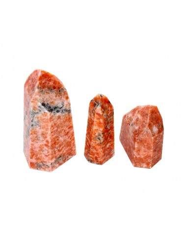 Punte lucidate di calcite arancione...