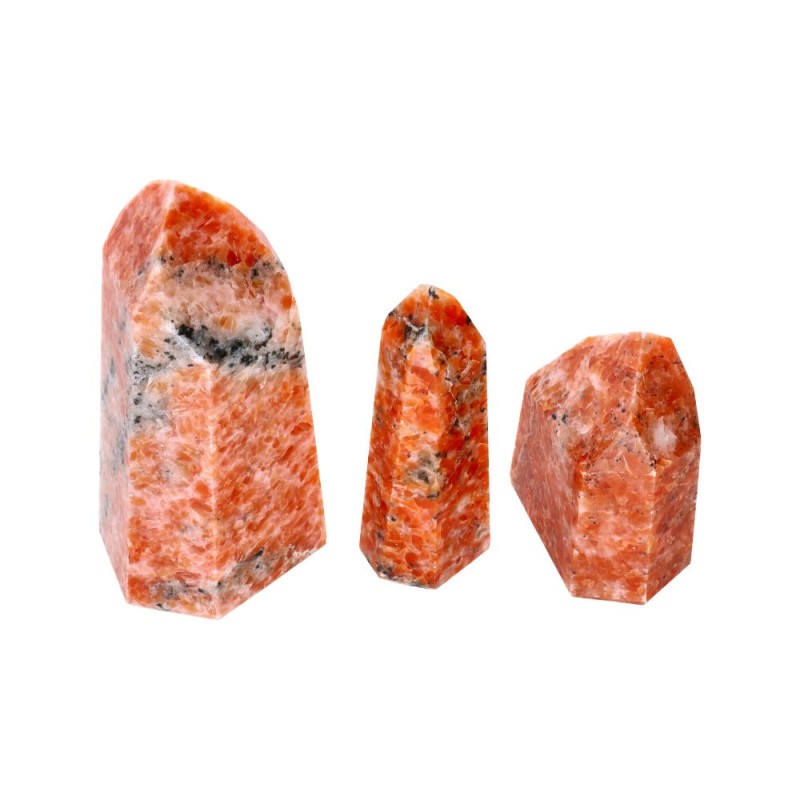 Punte Lucide di Calcite Arancione Qualità A