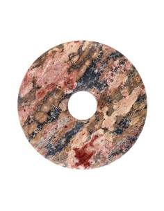 Grand donut en jaspe léopard