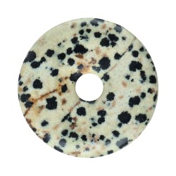 Donut grande di diaspro dalmanita o dalmata
