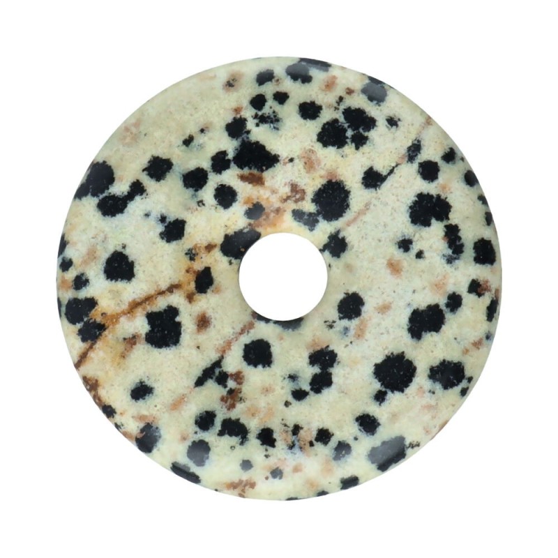 Donut grande di diaspro dalmanita o dalmata