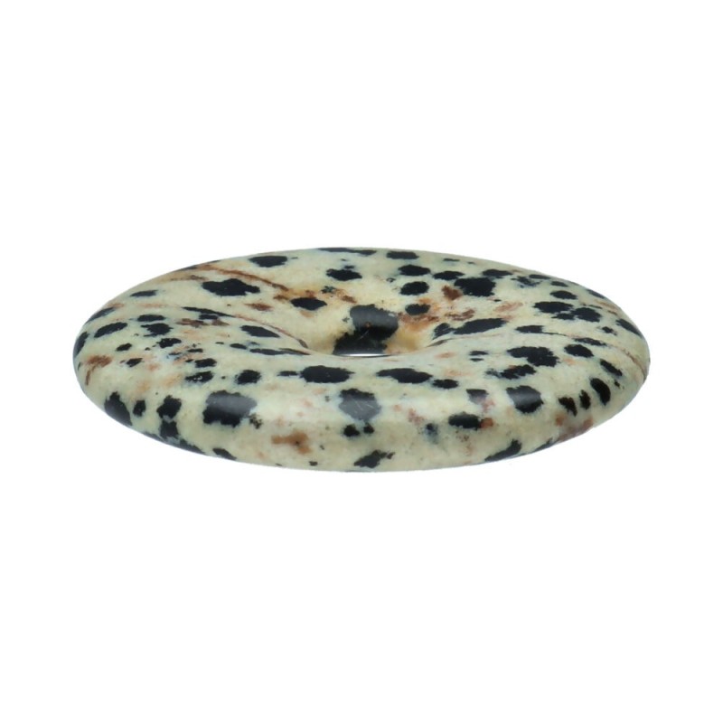 Donut grande di diaspro dalmanita o dalmata