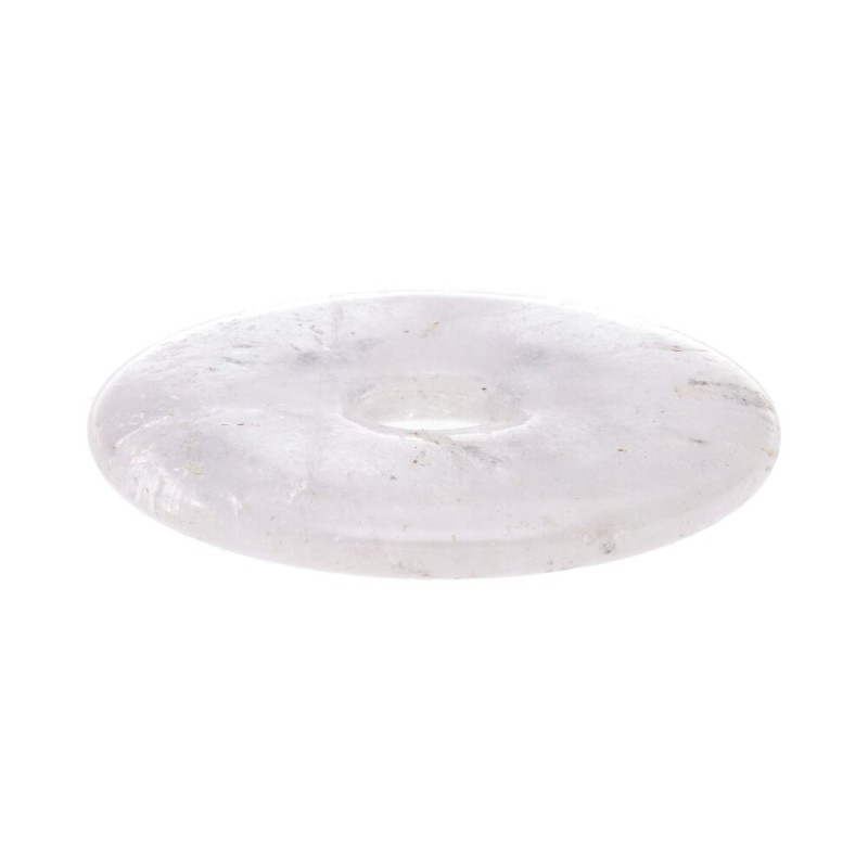 Donut medio di quarzo bianco.